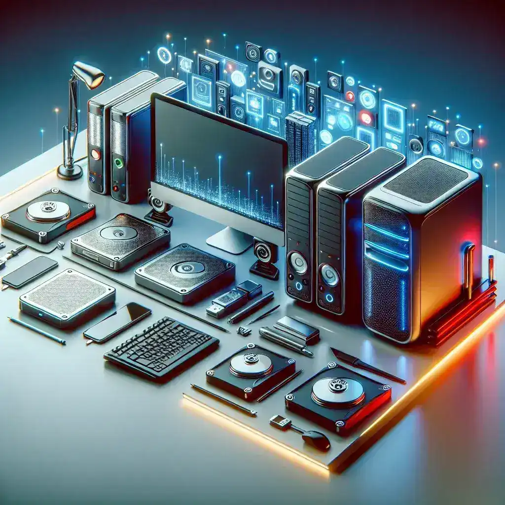 "Top external hard drives for reliable storage solutions in 2024, showcasing sleek designs and high-capacity options for data backup."