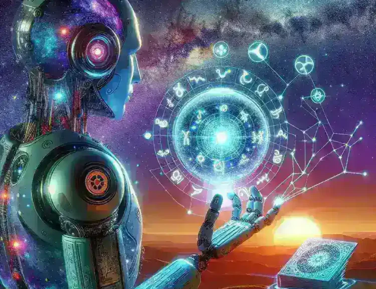 "Understanding the Future of Astrology Chatbots: A visually compelling image depicting a digital interface showcasing an astrology chatbot interacting with users, highlighting the potential of AI in personalized astrological readings."