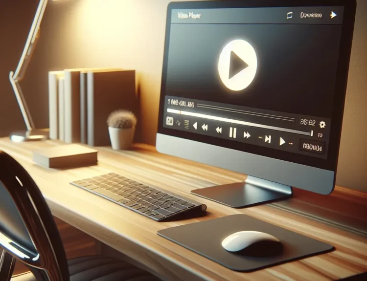 "Person using a YouTube video downloader app on a laptop to save videos for offline viewing in The Complete Guide to YouTube Video Downloaders."