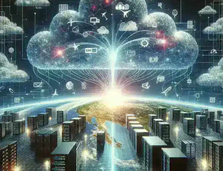 "Diagram illustrating the integration of edge computing and cloud technology to reduce latency in real-time applications, highlighting key components and benefits for latency-critical use cases."