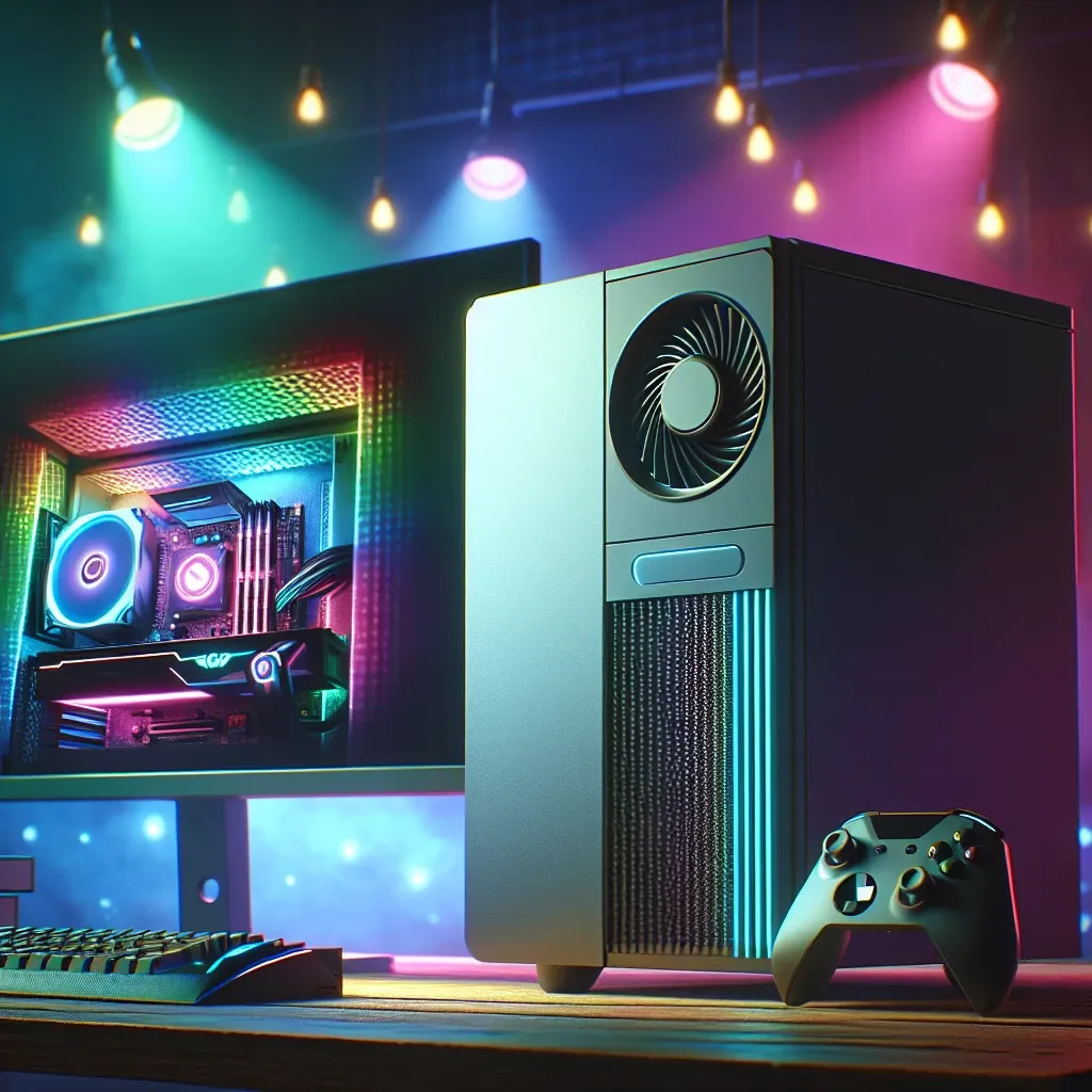 "Intel NUC 14 Extreme mini PC showcased at launch event, designed for gaming and high-performance computing enthusiasts with a compact and powerful design."