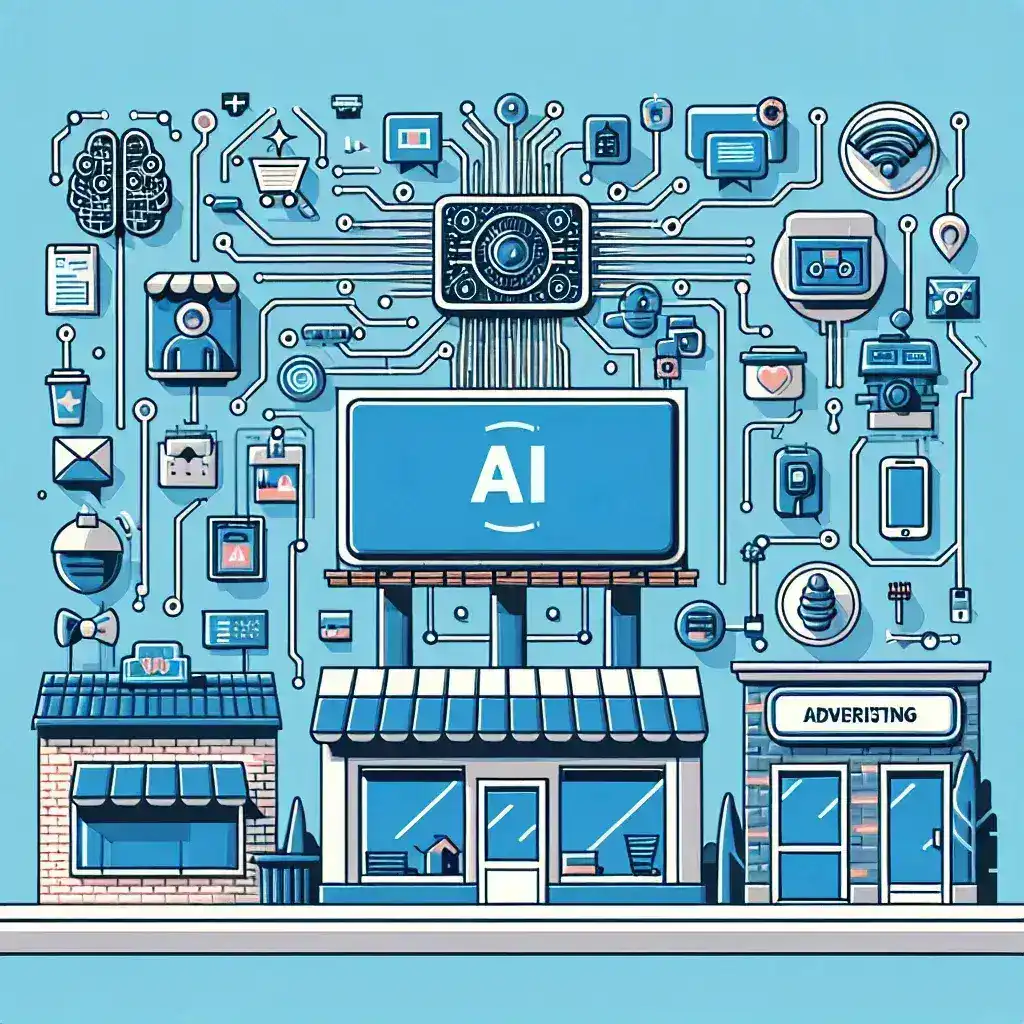 "AI-generated ad campaign example showcasing Meta's innovative marketing solutions for small U.S. businesses."